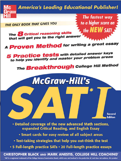 Title details for McGraw-Hills SAT I by Christopher Black - Available